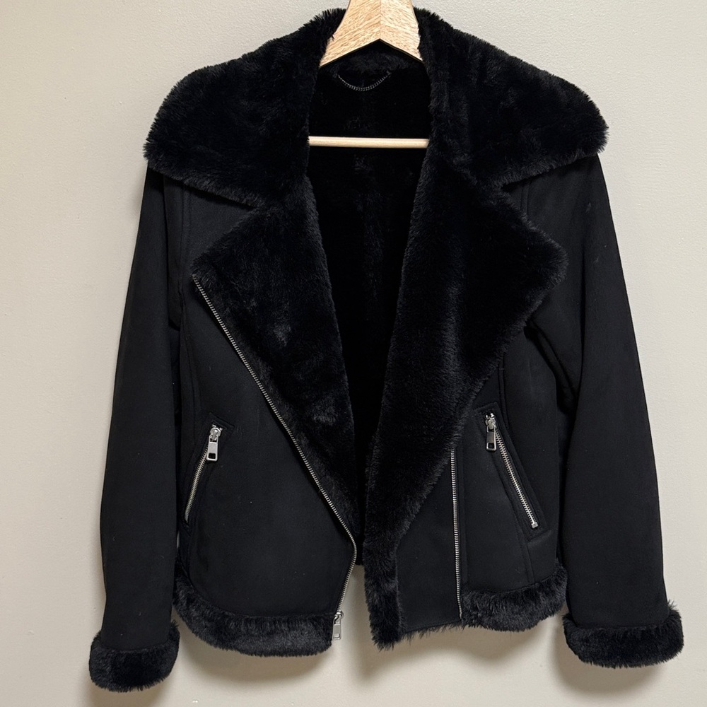 Banana Republic Faux Suede Coat Size XS